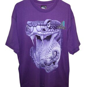 Vintage 1998 Arizona Diamondbacks Pro Player T-Shirt XL Purple Big Snake Graphic